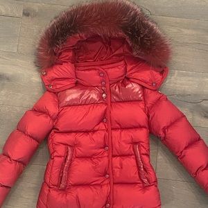 Girls Moncler Fur Trim jacket. Stunning!!  Rarely worn - size 8